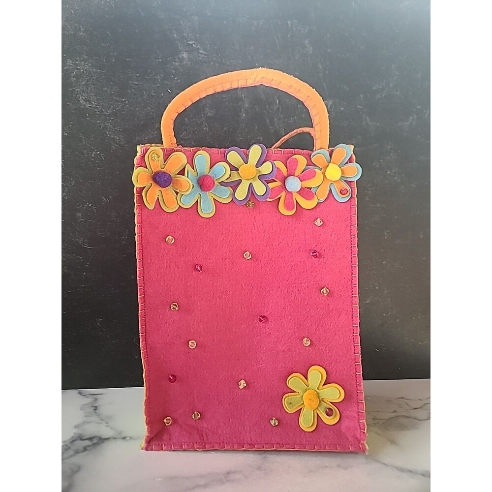 Groovy Holiday Felt Flower Bag